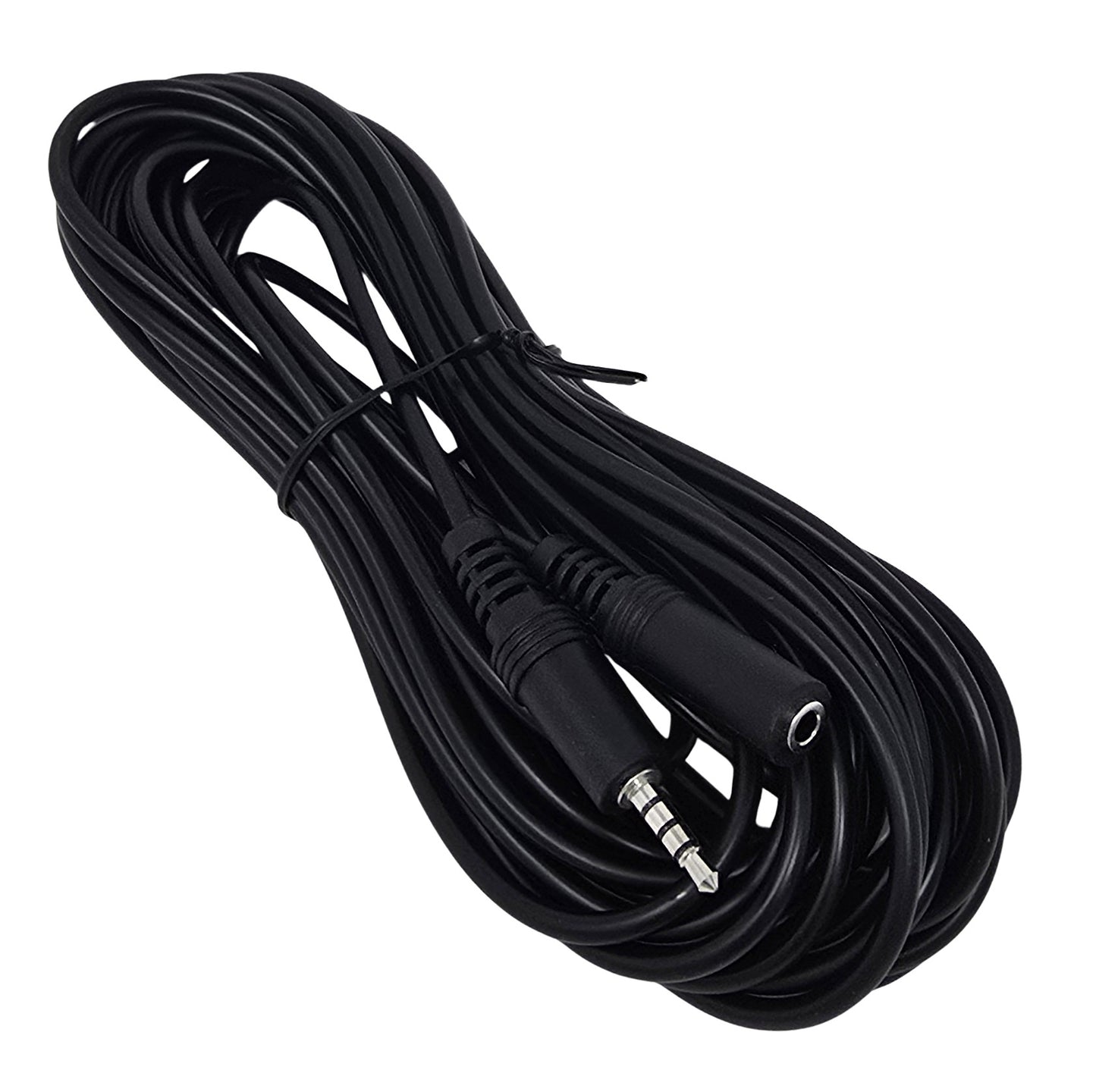 YCS Basics 25 Foot 3.5mm Male To Female 4 Conductor TRRS Extension Cable