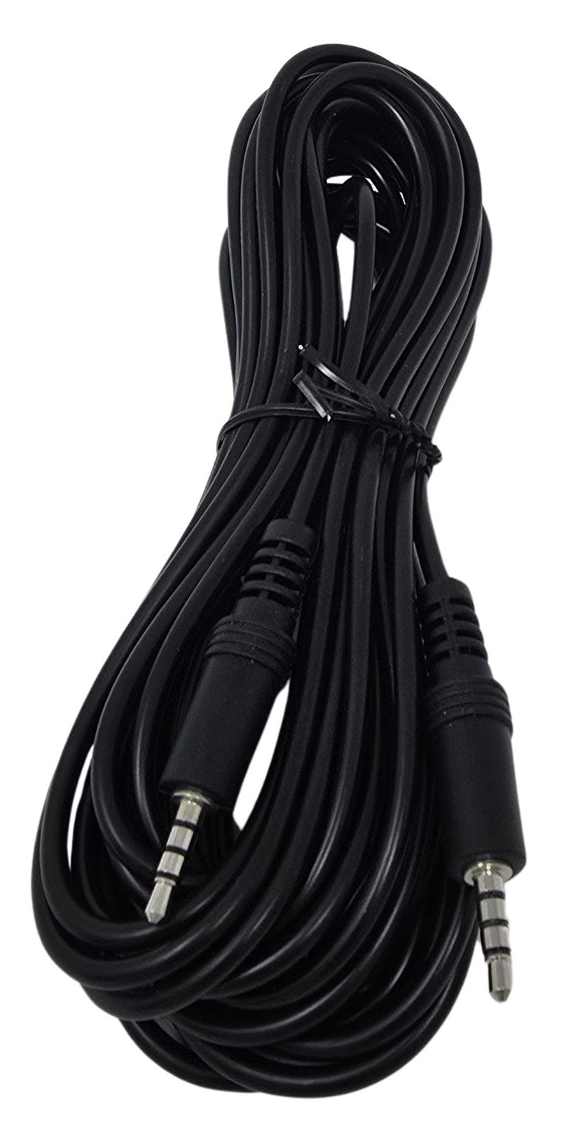 YCS Basics 25 Foot 3.5mm Male To Male 4 Conductor TRRS Aux Cable